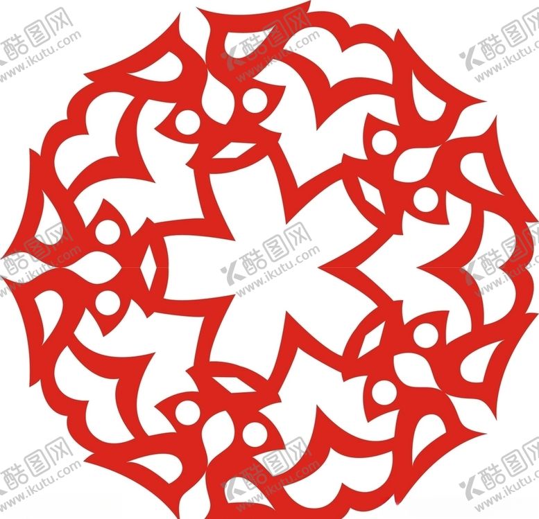 编号：96078505042351319320【酷图网】源文件下载-六角剪花窗花纸图案背景元素