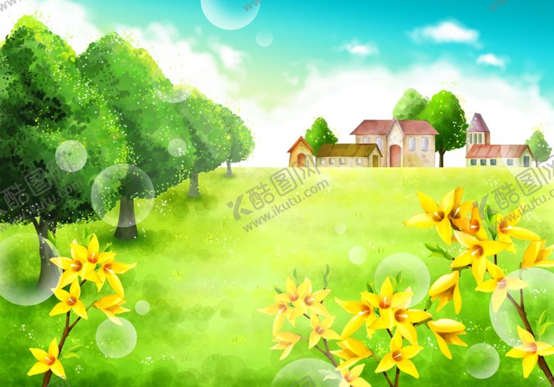 编号：42187110032032261175【酷图网】源文件下载-卡通唯美背景