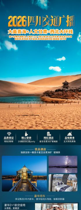甘青旅游海报