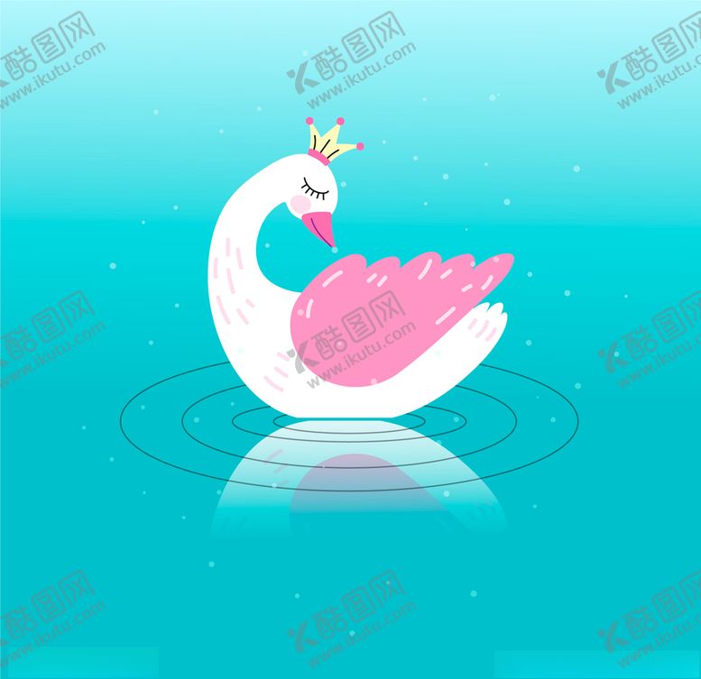 编号：32283110071858374010【酷图网】源文件下载-矢量手绘天鹅