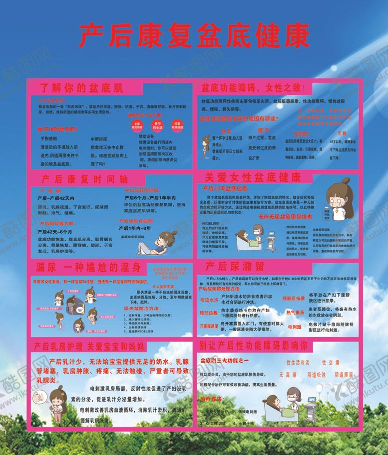 编号：96979805150847048445【酷图网】源文件下载-产前康复盆底健康