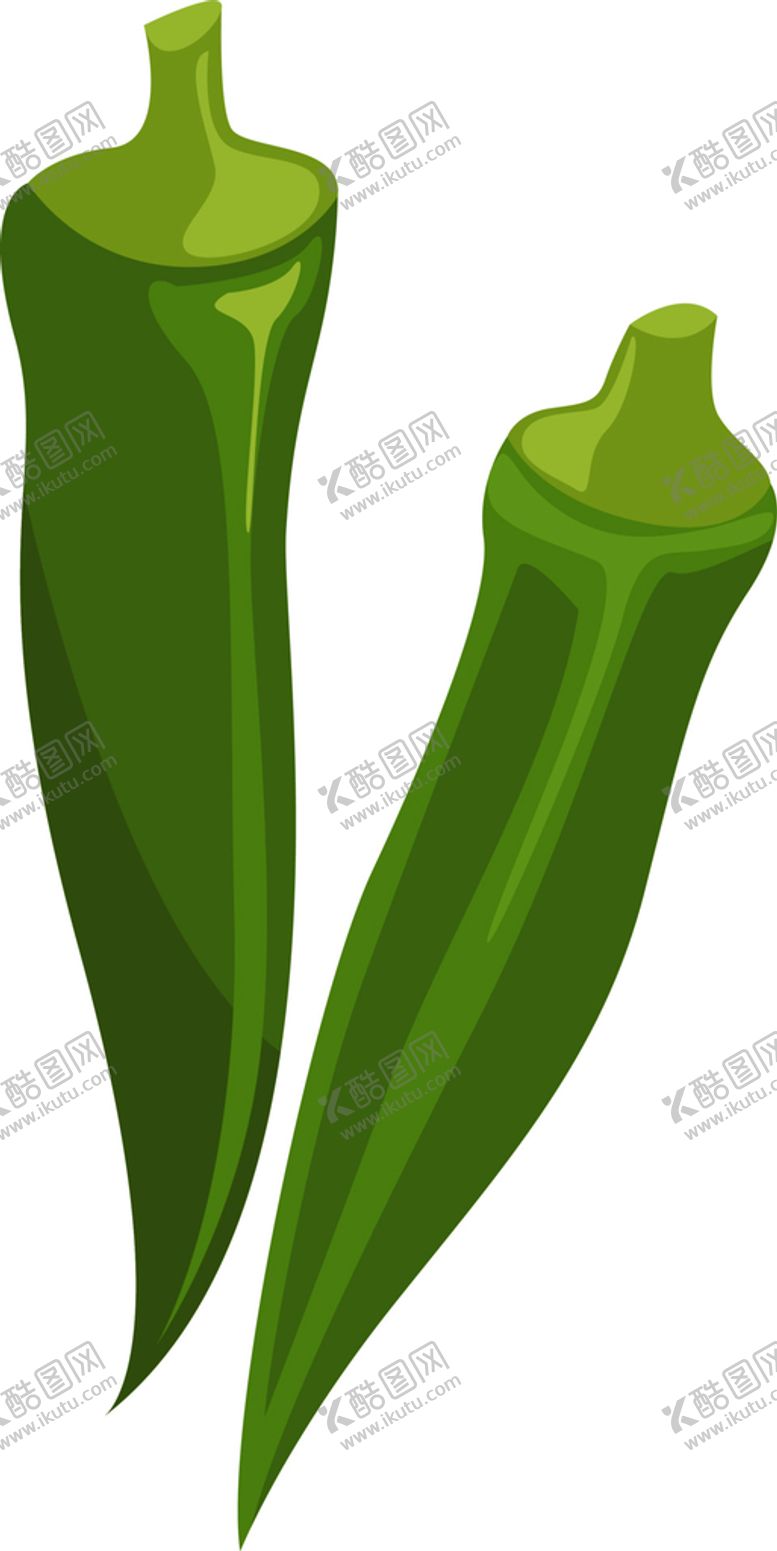 编号：74016301201403361375【酷图网】源文件下载-卡通秋葵