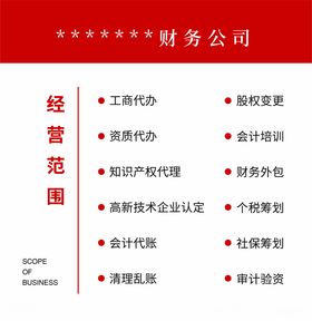 财务公司经营范围