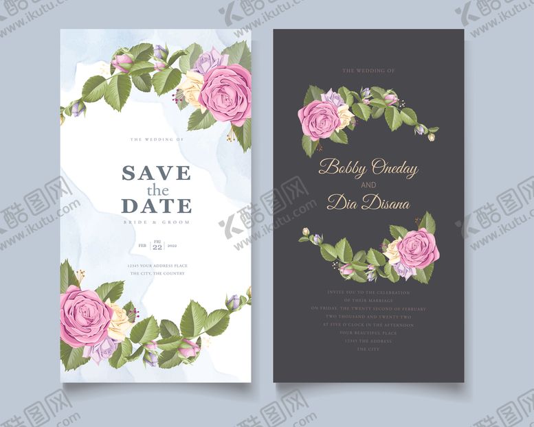 编号：12089509221903032467【酷图网】源文件下载-婚礼邀请卡