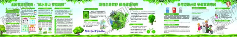 编号：60535704060206488883【酷图网】源文件下载-绿色环保主题展板设计