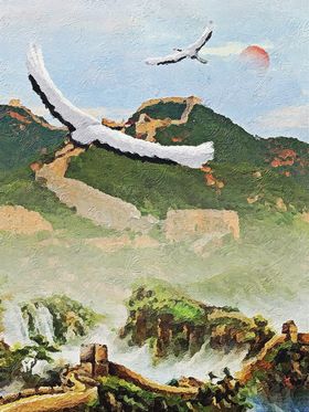 长城油画