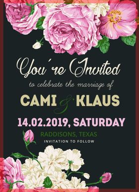 金色奢华婚礼邀请函设计