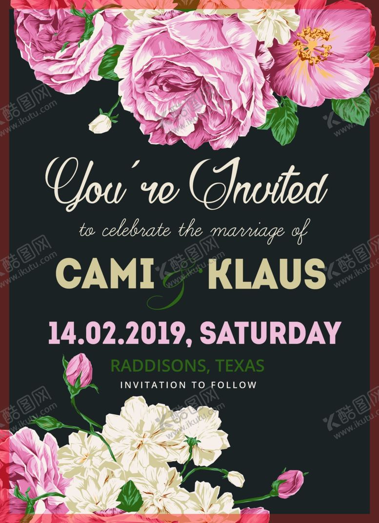 编号：39584410301535432541【酷图网】源文件下载-金色奢华婚礼邀请函设计