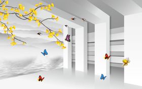 3D立体空间背景