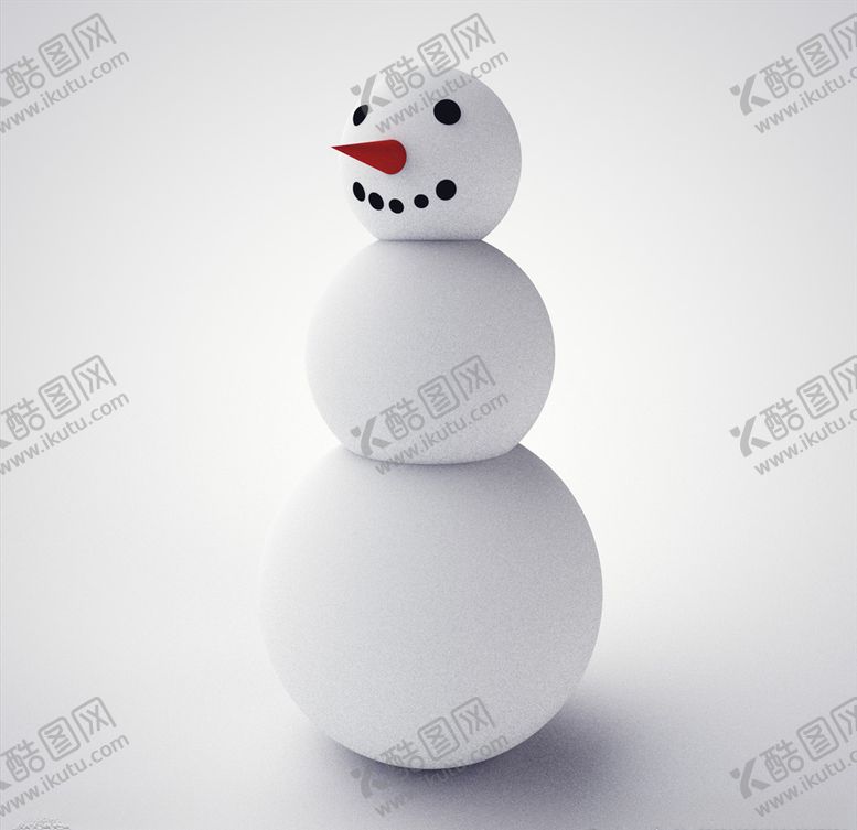 编号：79838703291632291621【酷图网】源文件下载-C4D模型雪人