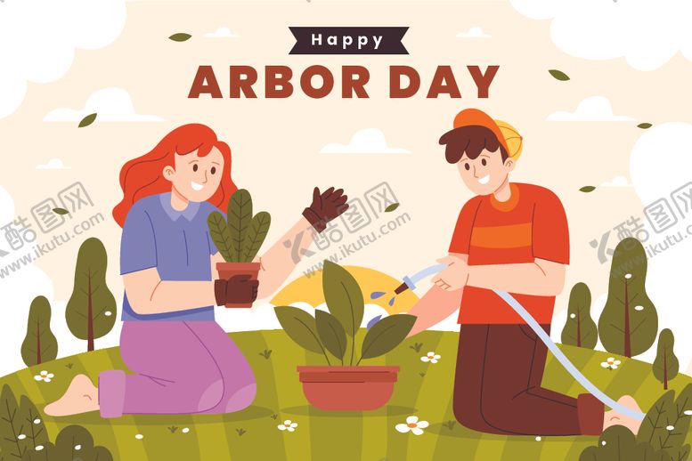编号：59075404031400377990【酷图网】源文件下载-植树节