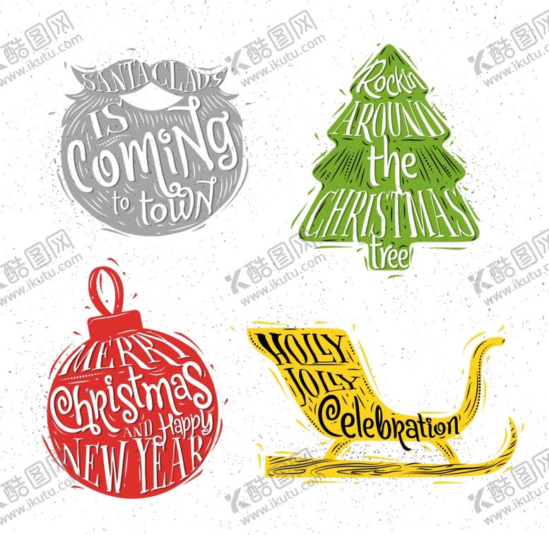 编号：92110310170004256353【酷图网】源文件下载-圣诞节创意图案装饰