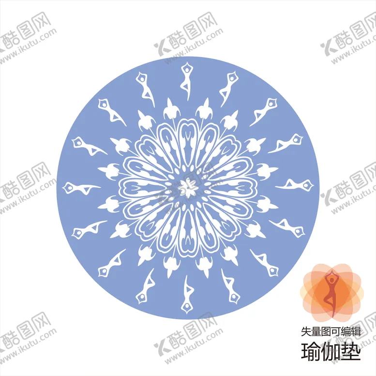 编号：72107902130322491189【酷图网】源文件下载-瑜珈垫 瑜伽垫  印花纹身素材