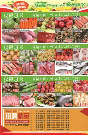 超市生鲜DM单