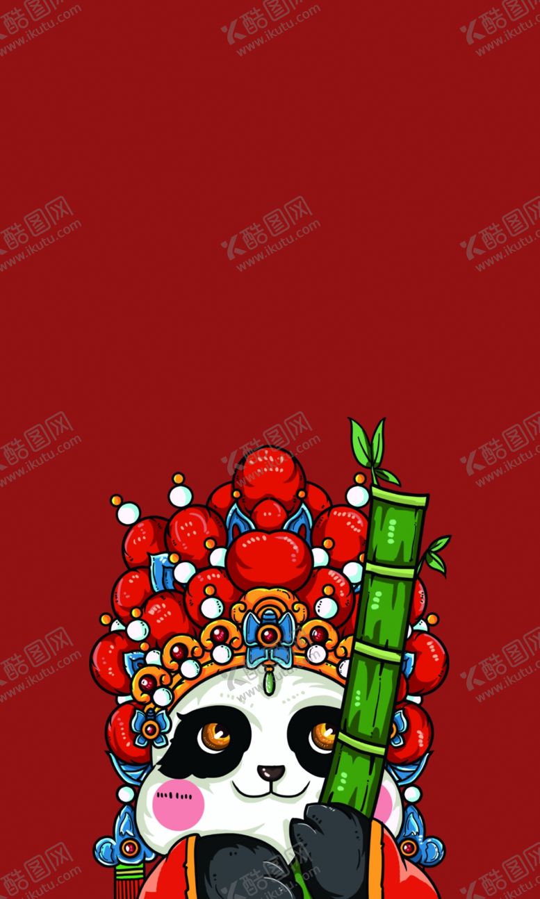 编号：56539510191135436001【酷图网】源文件下载-国潮熊猫大侠手机壳