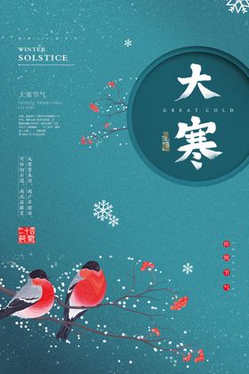 大寒节气简约24节气图片微信
