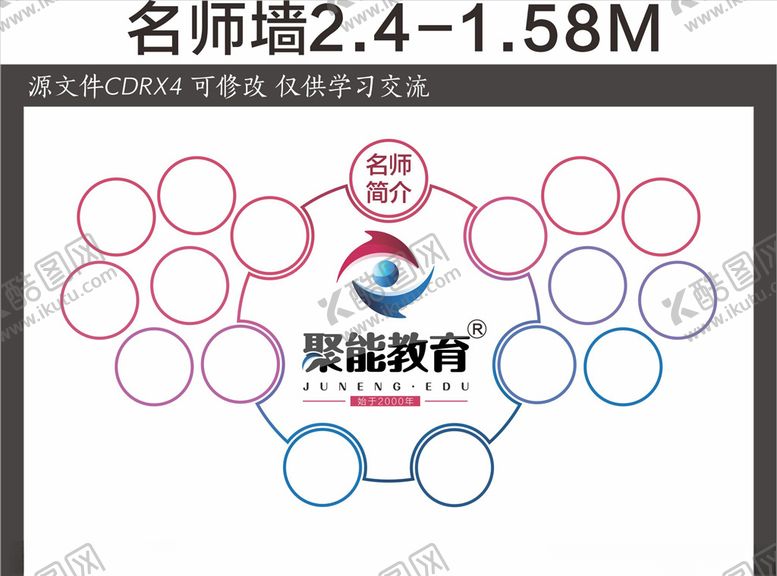 编号：51786810220446468730【酷图网】源文件下载-聚能教育集团名师墙文化墙