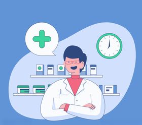 药房笑脸男医生