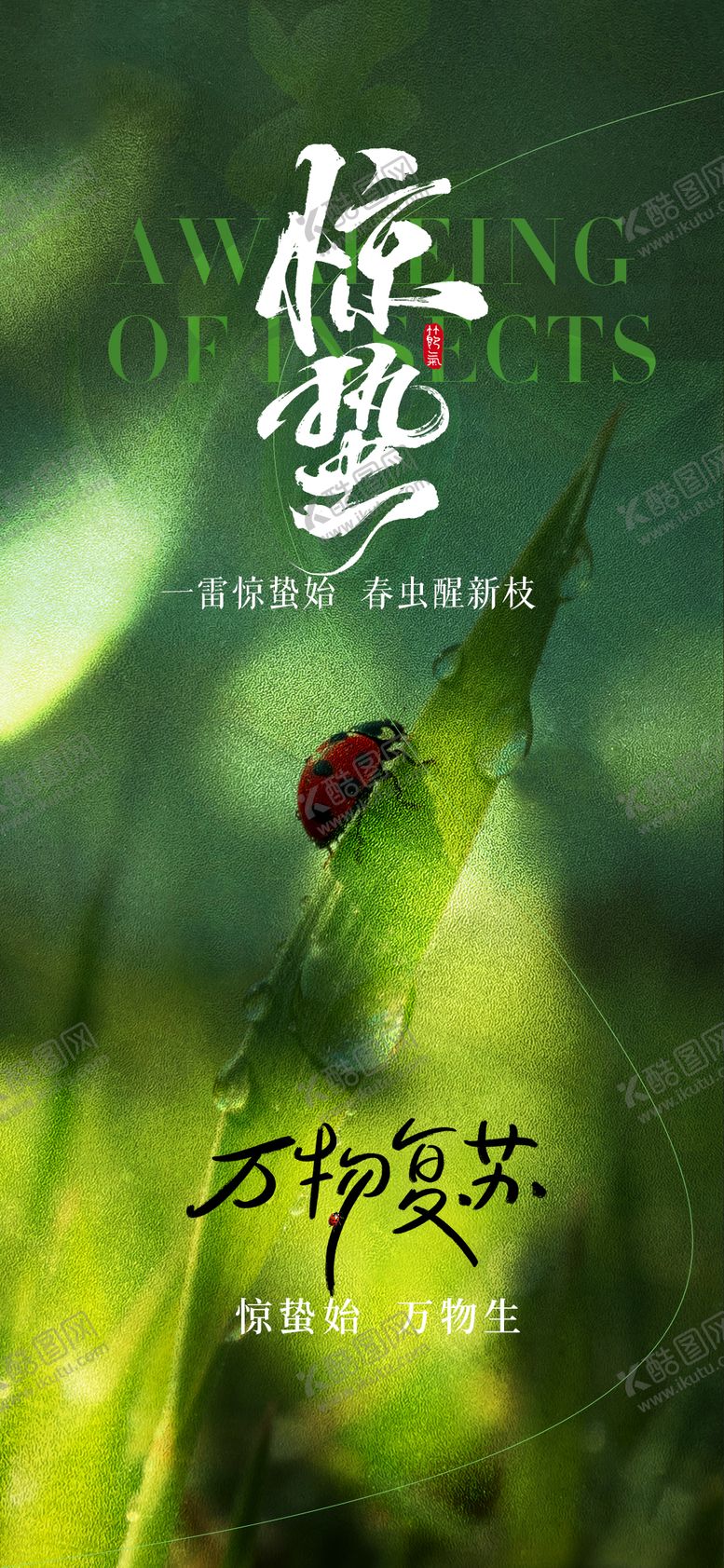 编号：80239103020210033596【酷图网】源文件下载-惊蛰节气海报