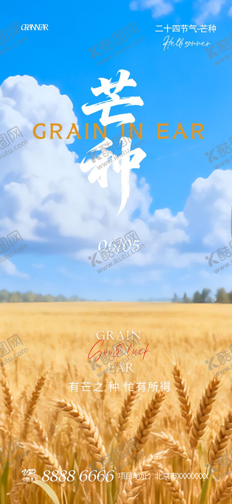 编号：11421505312334136774【酷图网】源文件下载-芒种节气海报