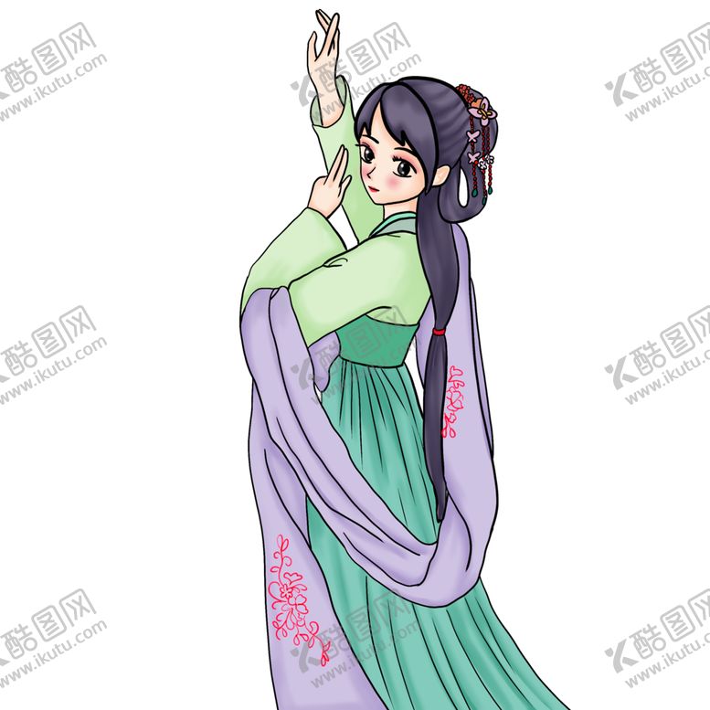 编号：99123805110021021030【酷图网】源文件下载-人物少女卡通背景海报素材