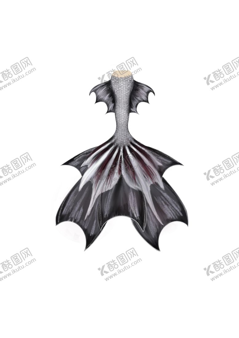编号：53904901270417527930【酷图网】源文件下载-人形鱼尾裙设计插画