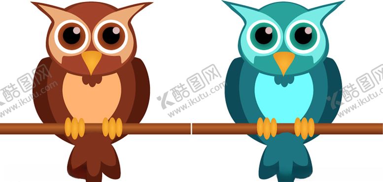 编号：48377109271128471906【酷图网】源文件下载-卡通猫头鹰插图