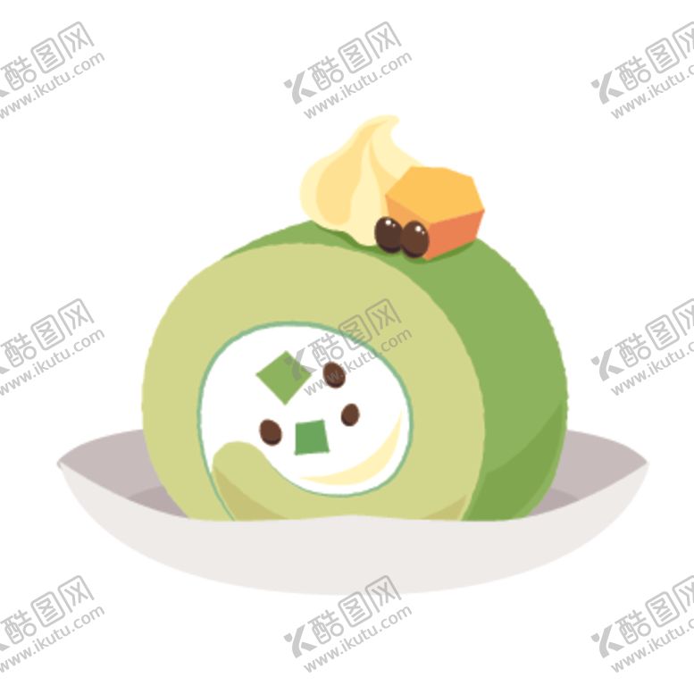 编号：90025310310445254254【酷图网】源文件下载-卡通点心蛋糕插画