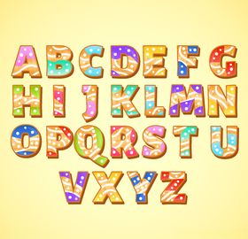 饼干字母