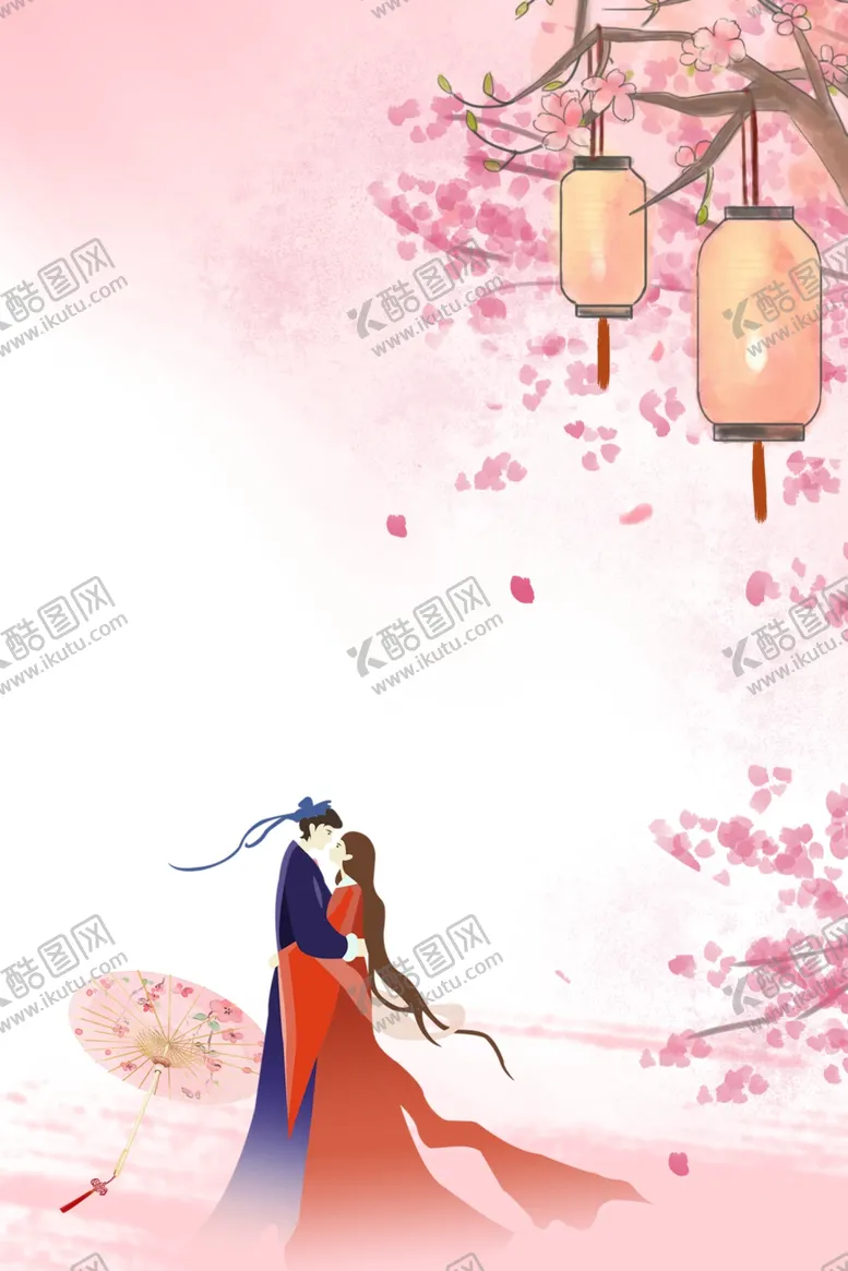 编号：14097301131230058373【酷图网】源文件下载-手绘桃花插画海报图片 