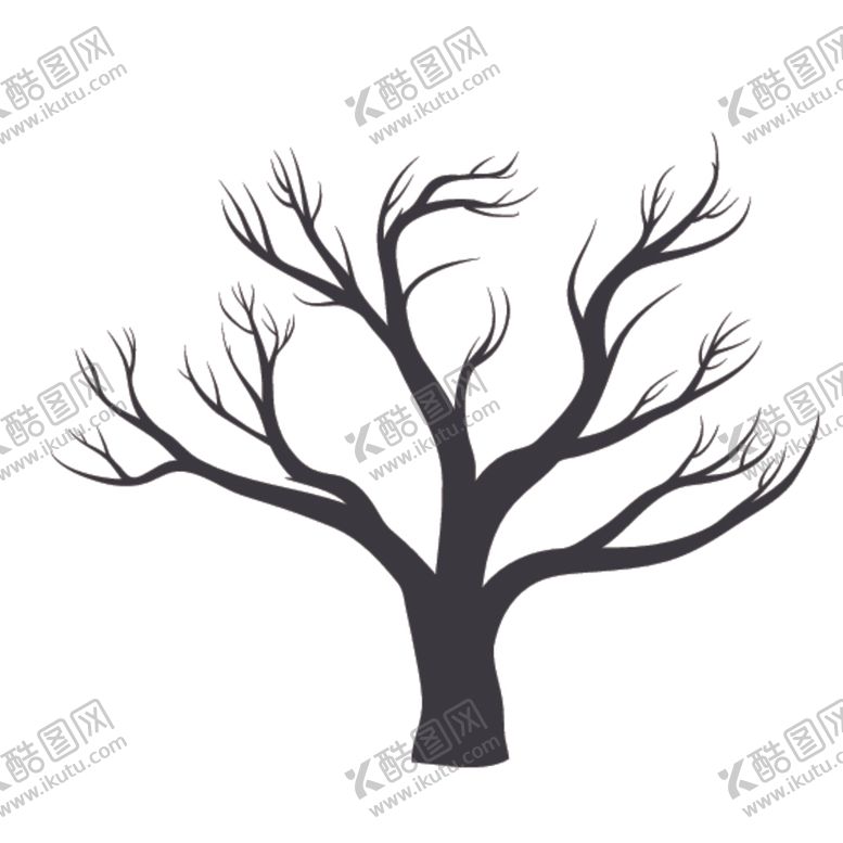 编号：16669307132029038062【酷图网】源文件下载-黑色植物树木剪影