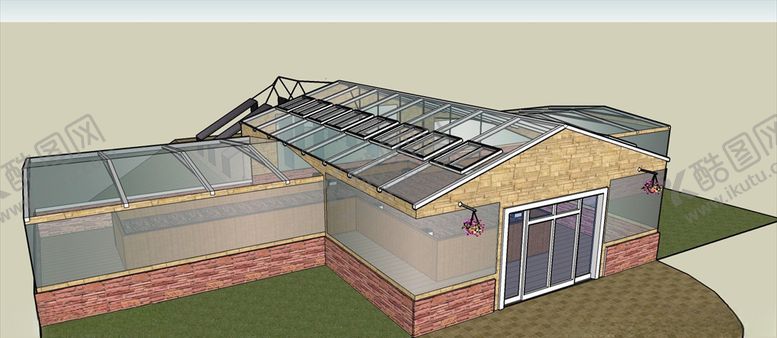 编号：49092809091352589835【酷图网】源文件下载-绿植培养房大棚房