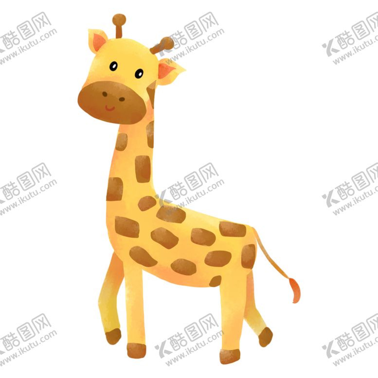 编号：20539305012102467169【酷图网】源文件下载-卡通长颈鹿