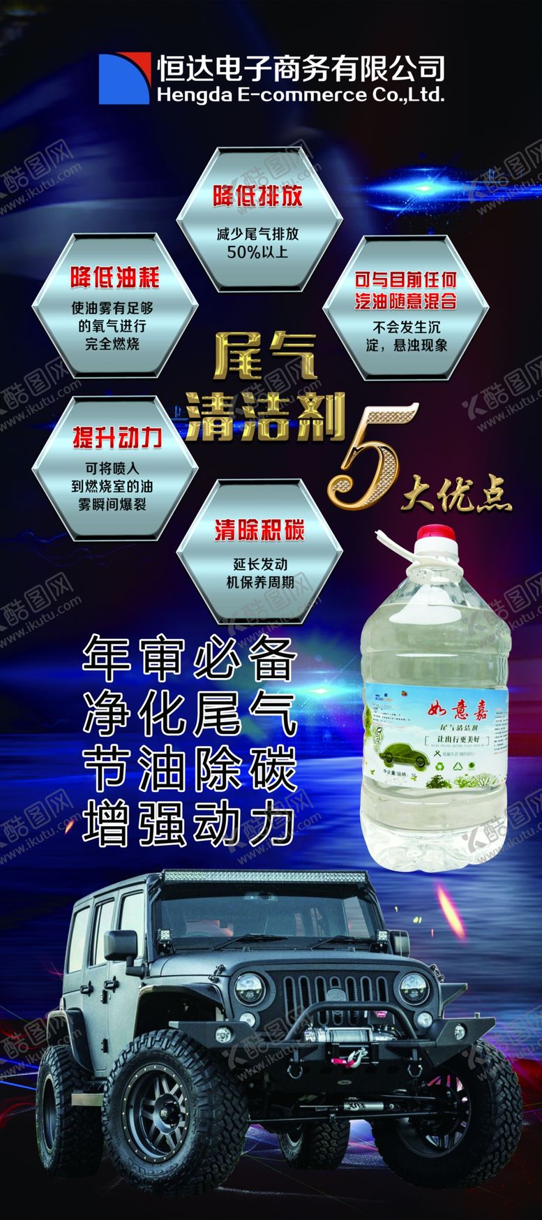编号：63925206290255573498【酷图网】源文件下载-尾气清洁剂展架
