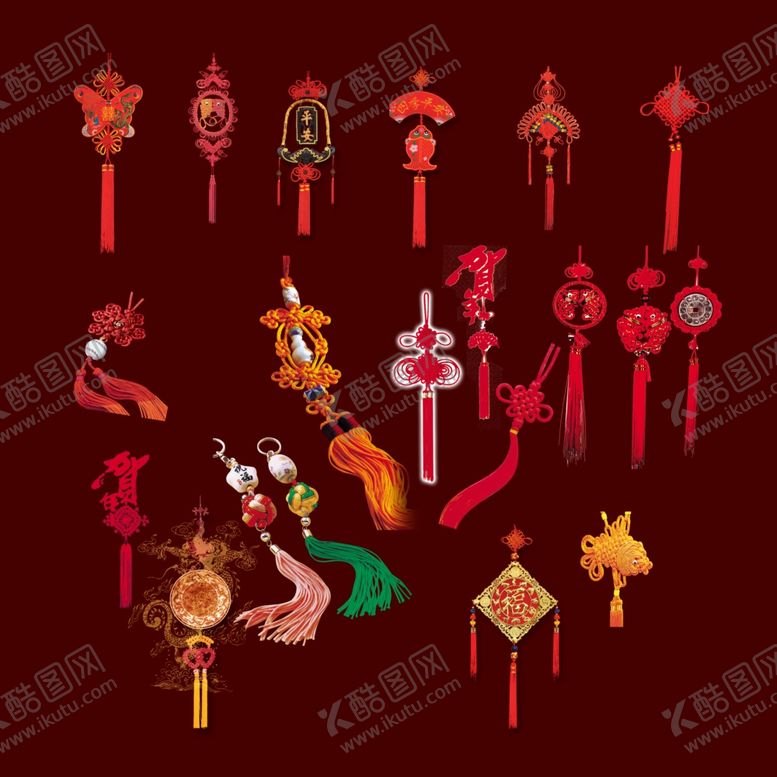 编号：95519510032119037149【酷图网】源文件下载-中国结素材