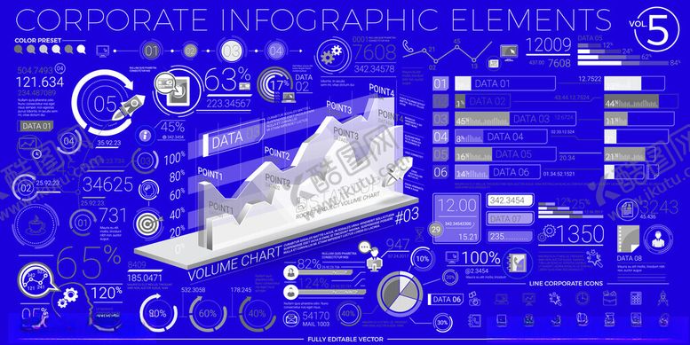 编号：57055409220920269055【酷图网】源文件下载-科技风数据图表展示场景