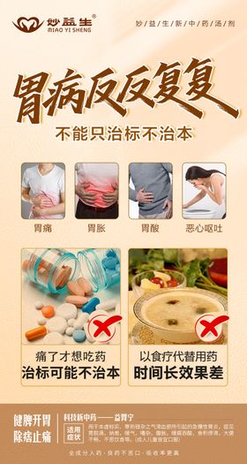胃病反复海报