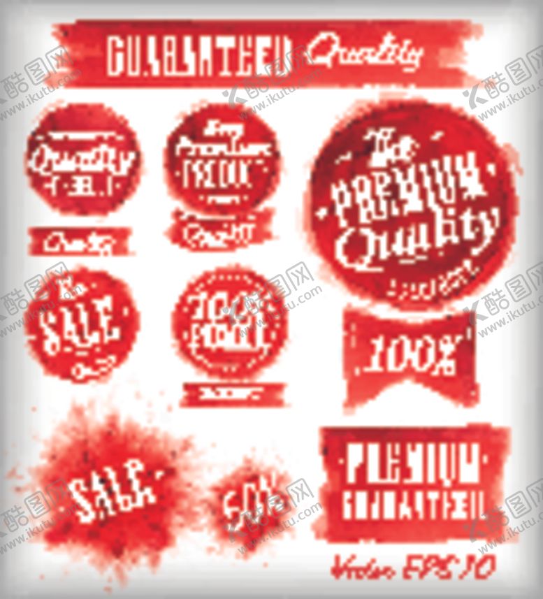 编号：15693810212356463625【酷图网】源文件下载-复古风促销标签设计元素