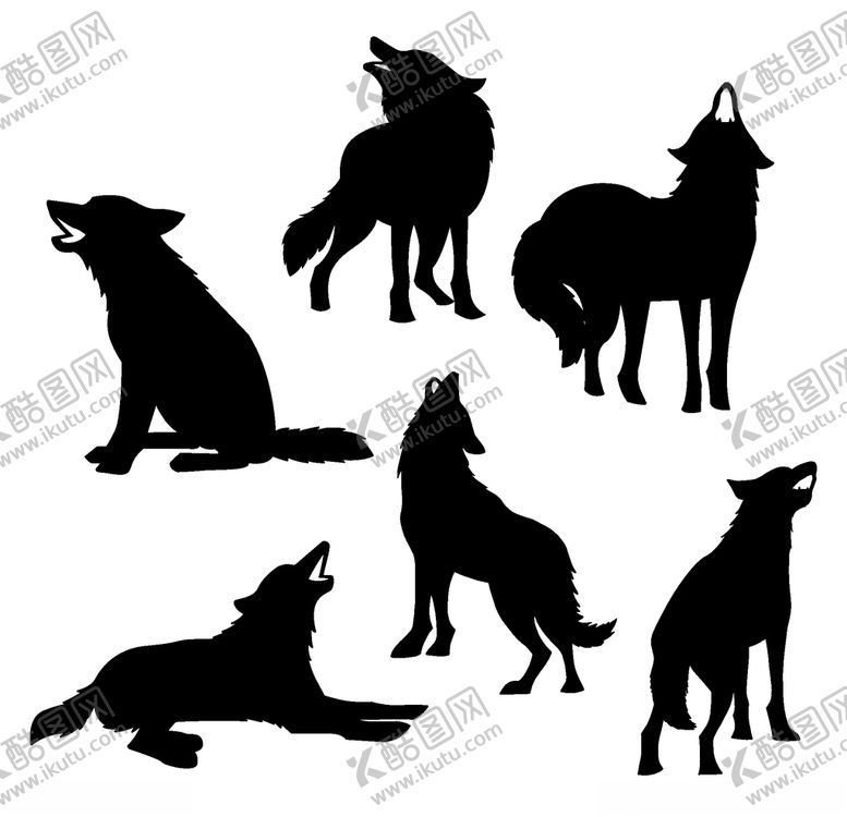 编号：89597209231408264044【酷图网】源文件下载-狼剪影