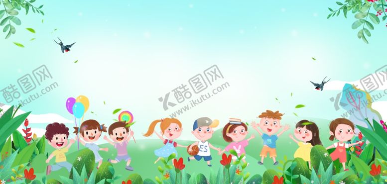编号：60518910210505358391【酷图网】源文件下载-幼儿园卡通背景
