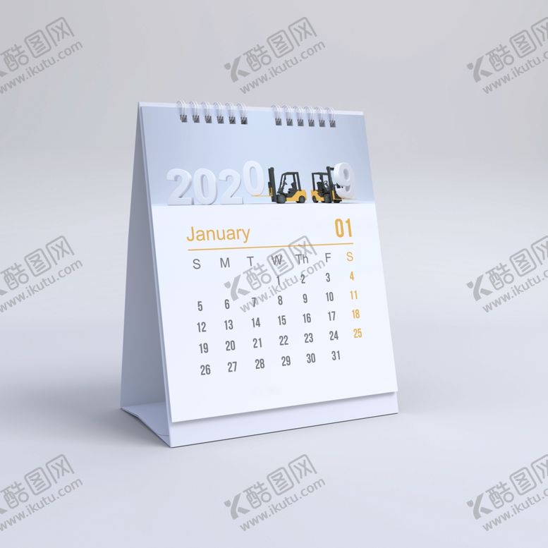 编号：92051607140532244583【酷图网】源文件下载-日历台历展示效果图样机