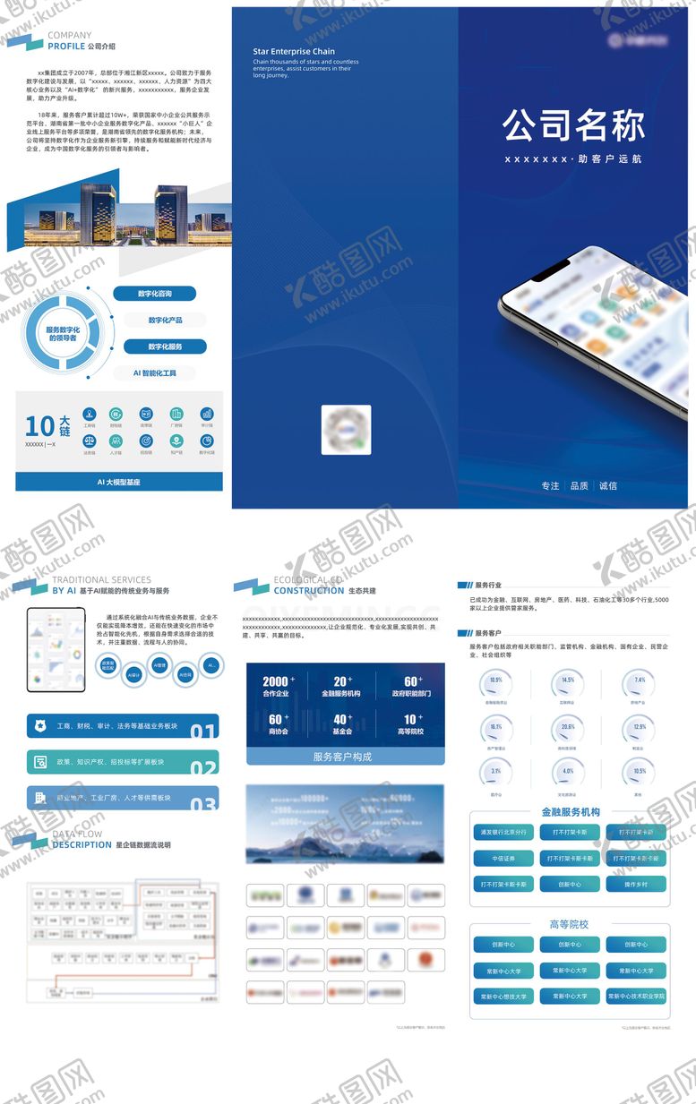 编号：82710204131914243039【酷图网】源文件下载-企业宣传三折页