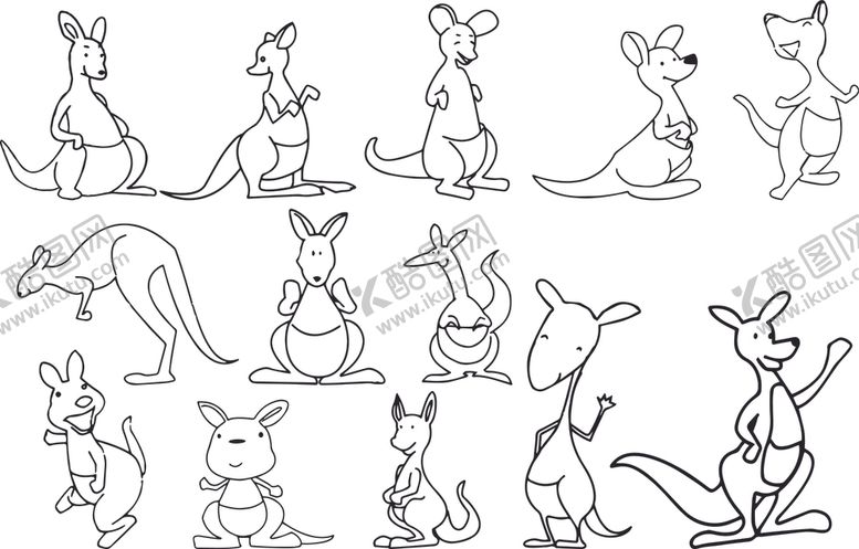 编号：84535909190852472675【酷图网】源文件下载-袋鼠卡通