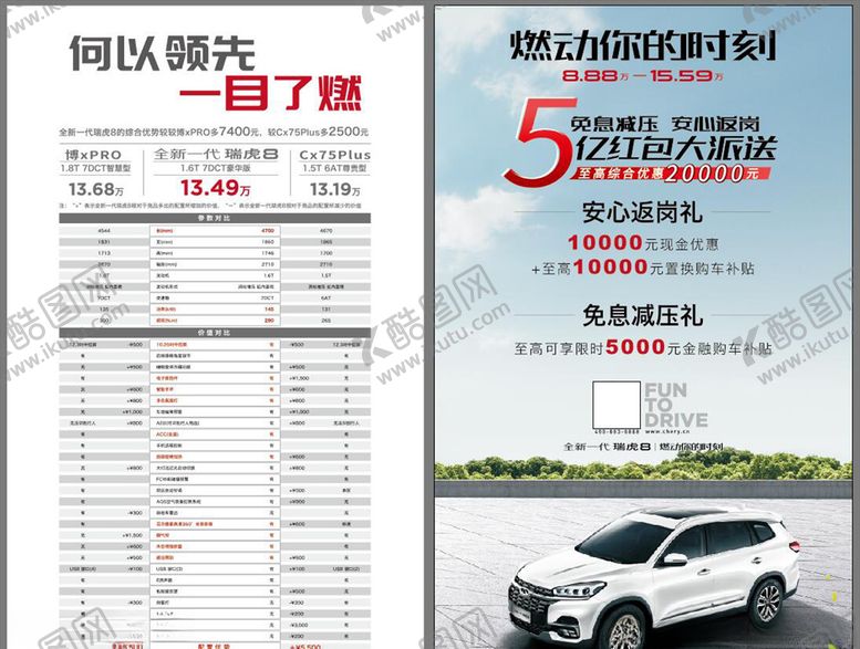 编号：48623710121106242791【酷图网】源文件下载-瑞虎8海报