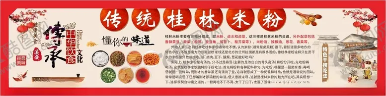 编号：54686705041523303036【酷图网】源文件下载-桂林米粉墙体海报灯箱