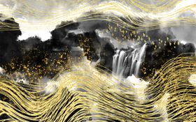 中国风插画海报月亮华贵底图