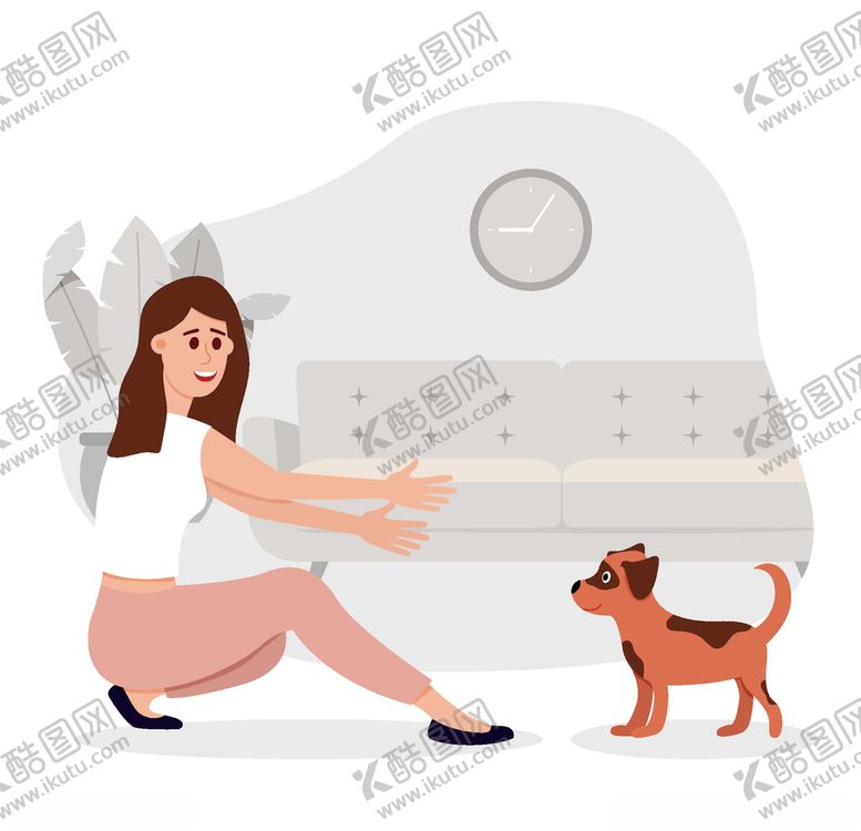 编号：35344610280956505130【酷图网】源文件下载-矢量可爱宠物