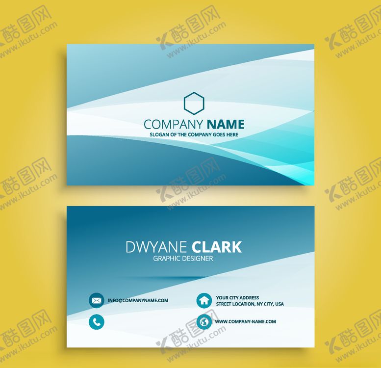 编号：98080809291317567483【酷图网】源文件下载-名片模板