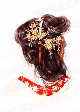 古风美女发髻
