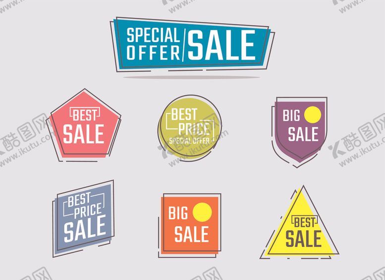 编号：59418110082110243728【酷图网】源文件下载-矢量标签素材